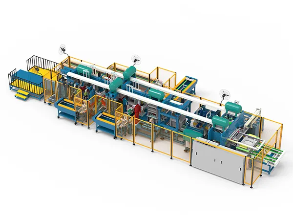 Автоматизированная линия сборки и пуклевки корпусов стиральных машин