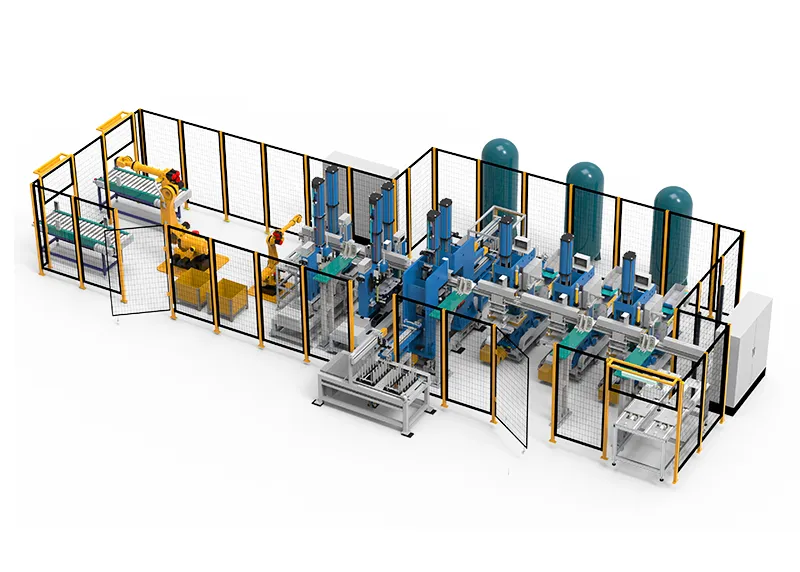 Автоматизированная линия пуклевки основания кондиционеров