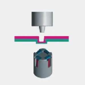 Круглая пуклевка (матрица с неподвижными и подвижными сегментами)