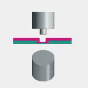 Плоская пуклевка (матрица с неподвижными и подвижными сегментами)